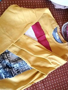 Yellow Graphic Sweatshirt