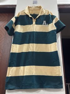 Striped Polo Shirt Dress