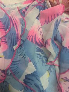 Chic Ruffled Floral Print Top