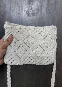 Handmade Macrame Crossbody Bag