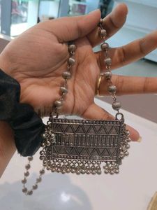 Bohemian Silver Tribal Necklace