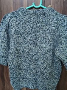 Chunky Knit Puff Sleeve Sweater