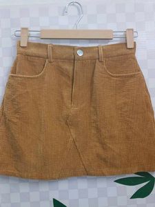 (700)Corduroy Mini Skirt - Stylish &amp; Trendy