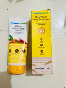 Mamaearth Face Wash &amp; Sunscreen