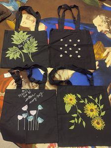 hand painted tote bags
