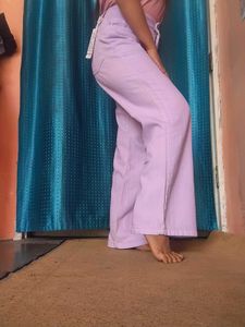 ❤️Waist 30 to 32Lavender Wide Leg Jeans