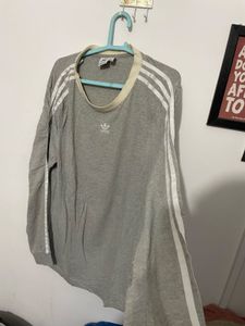 Adidas Grey Long Sleeve Top