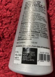BBLUNT Hot Shot Hair Mist