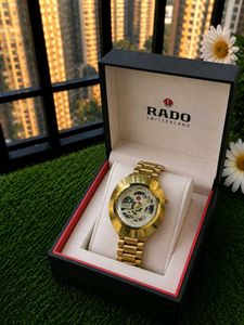 RADO Premium Quality✅ Elegant Golden Skeleton Desi