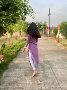 Beautiful Purple Embroidered Kurta
