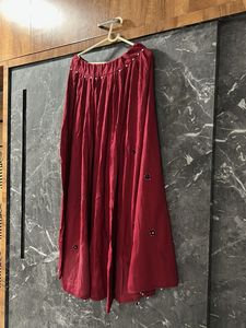 navaratri Maroon Embellished lehenga