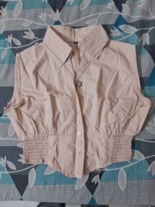 Beige corset shirt/top😍🌟