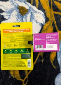 Acne Strips+ Garnier Vitamin C Serum Mask