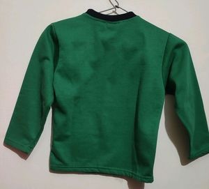 Green Winter T-shirt For Baby Boy 3 - 4 Year