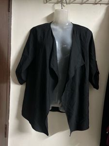 Black Waterfall Cardigan