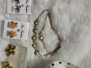 Polka Dot Scrunchie &amp; Jewelry Set