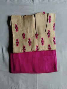 Embroidered Kurta Set with Dupatta