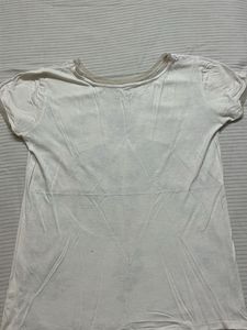White Floral Print T-Shirt