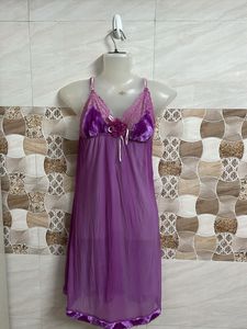 Purple Lace Nightgown