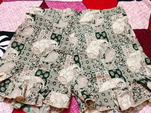 Boho Paisley Print Ruffle Shorts