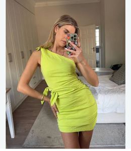 Zara 1 Shoulder Ruched Dress