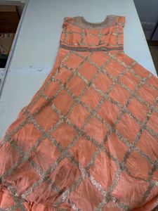 Elegant Peach Gown