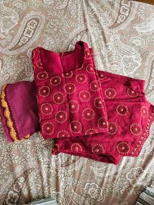Hand embroidered full Kurta Set
