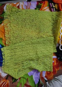 parrot Green net square scarf
