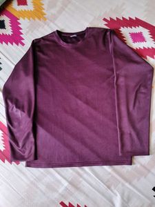 Stylish Burgundy Semi-Winter T-Shirt