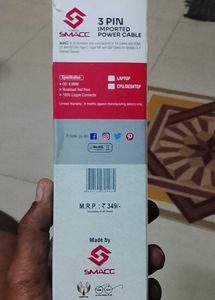 SMACC 3-Pin Imported Power Cable