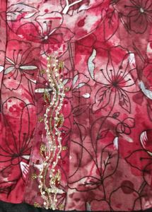 Beautiful Pink Floral Kurta Set