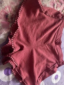 Cute Pink Knit Shorts