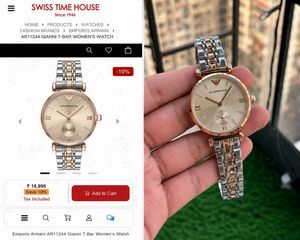 Emporio Armani Rose Gold Watch