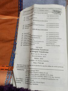 Differential Equations &amp;Integral Transforms bsc2nd