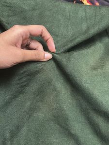 Olive Button-Down Midi Dress