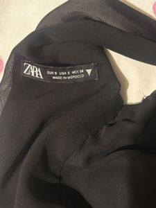 ZARA Black Halter Top (backless)