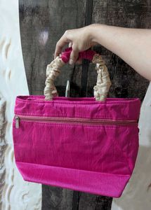 Embroidered Velvet Clutch Bag