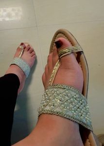Embellished Flat Sandals