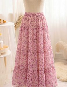 Cute Pink Gingham Heart Tiered Skirt