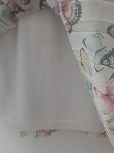H&amp;M Butterfly print Pleated Dress