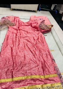 Stunning Pink Embroidered Kurta Set