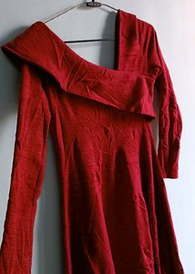 🇩🇪Red Elegant Very Pretty Woolen Dress