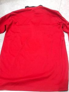 Red Sports T-shirt And Pant Set