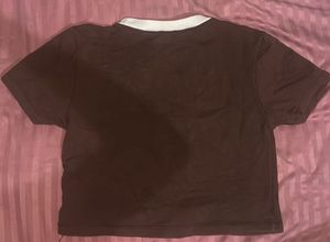 Brown Portland Graphic Print T-Shirt