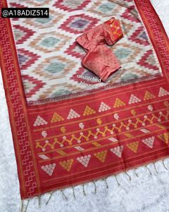 Beautiful Minakari Saree with Unstitched Blouse
