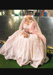 Elegant Blush Pink Designer Lehenga Set
