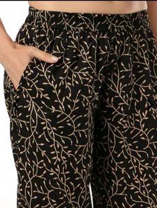 Women's Printed Cotton Kurta pant set