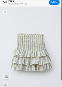 Zara Tiered Ruffle Mini Skirt
