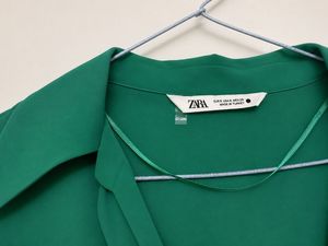Green Knot Front Blouse
