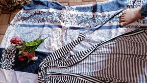 Jeans T-shirt And Shrug Set